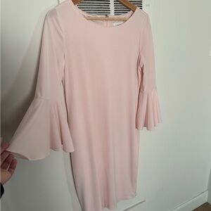 Calvin Klein Light Pink Bell Sleeve Dress